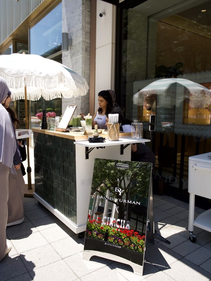 ChaChaCup matcha bar at an event