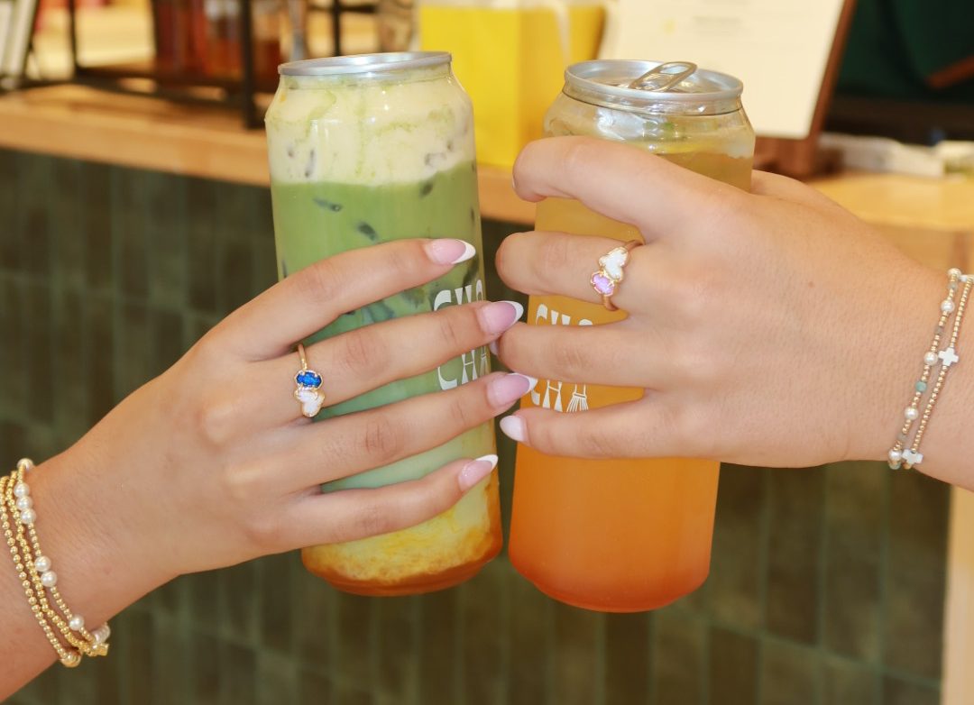 Iced matcha latte